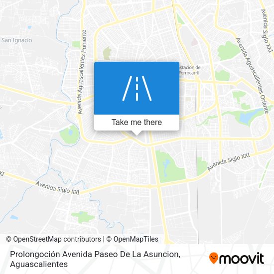 Mapa de Prolongoción Avenida Paseo De La Asuncion