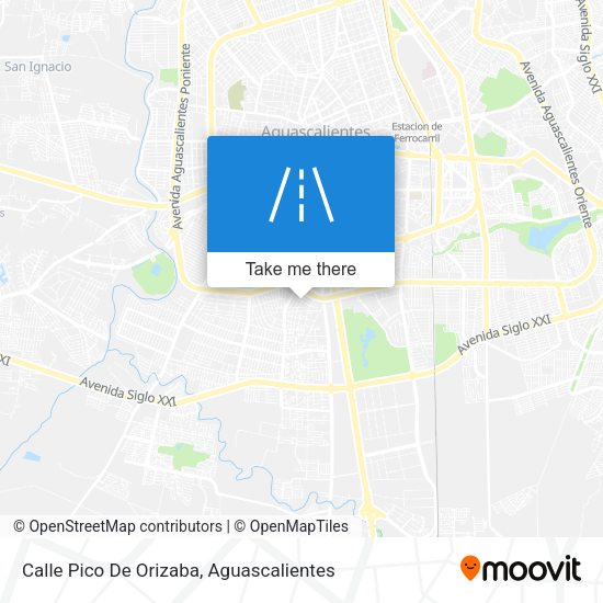 Calle Pico De Orizaba map