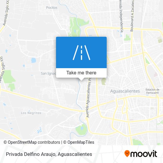 Mapa de Privada Delfino Araujo