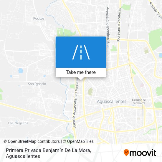 Mapa de Primera Privada Benjamín De La Mora
