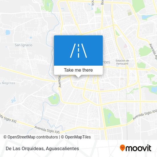 De Las Orquídeas map