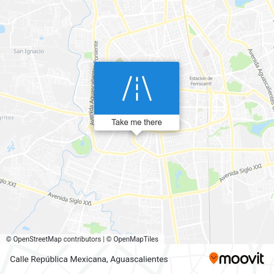 Mapa de Calle República Mexicana