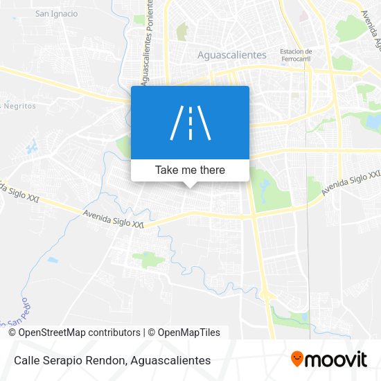 Calle Serapio Rendon map