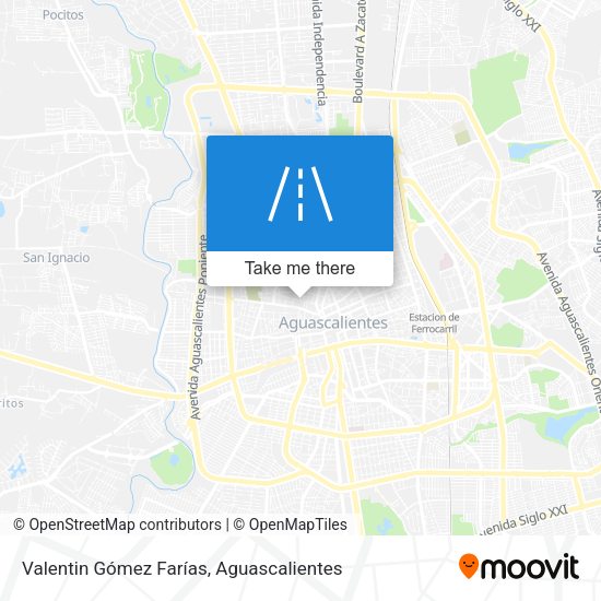 Valentin Gómez Farías map
