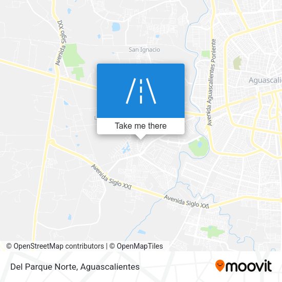 Del Parque Norte map