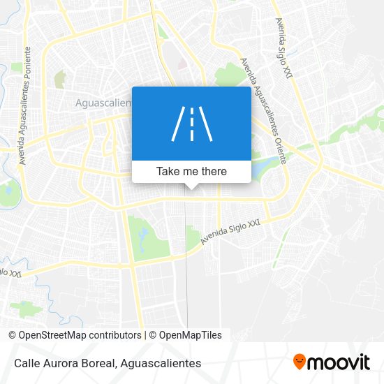 Mapa de Calle Aurora Boreal