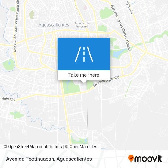 Avenida Teotihuacan map