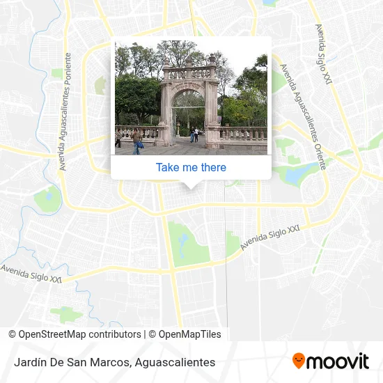 Jardín De San Marcos map