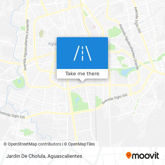 Mapa de Jardín De Cholula