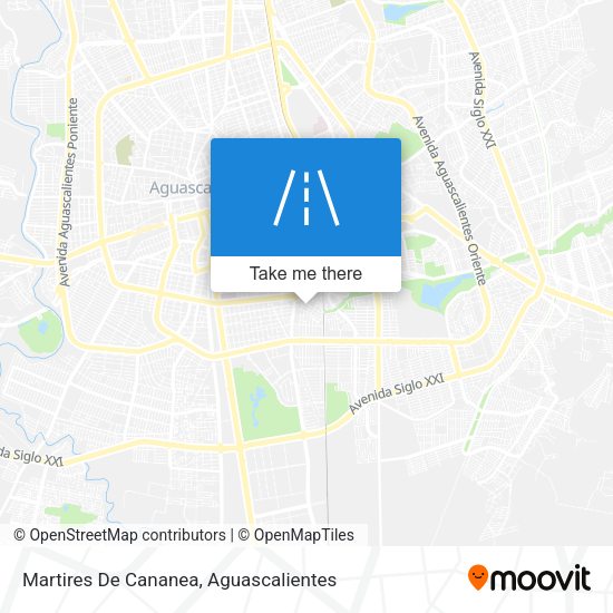 Martires De Cananea map