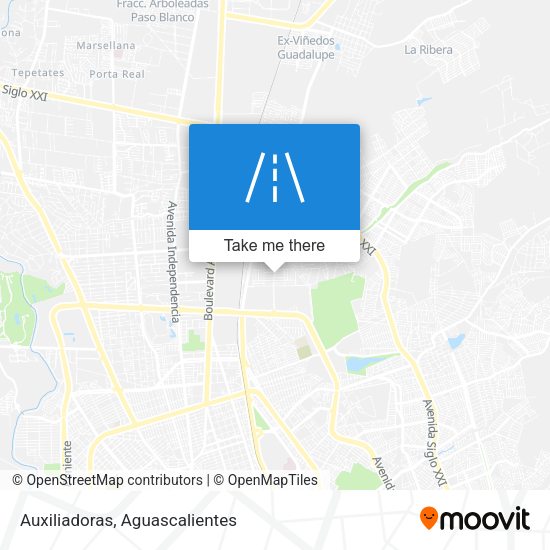 Auxiliadoras map