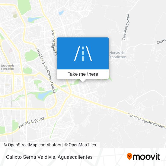 Calixto Serna Valdivia map