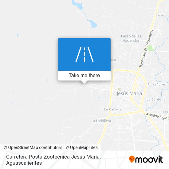 Mapa de Carretera Posta Zootécnica-Jesús María