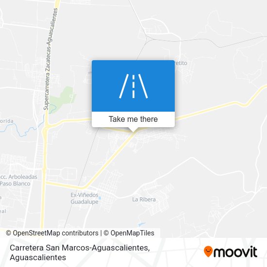 Carretera San Marcos-Aguascalientes map