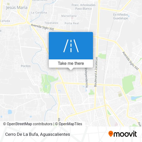 Cerro De La Bufa map