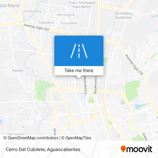 Mapa de Cerro Del Cubilete