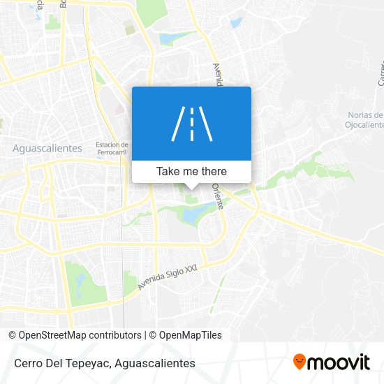 Cerro Del Tepeyac map