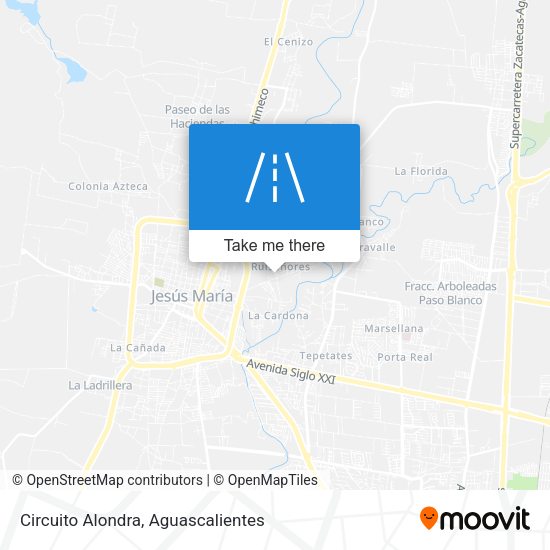 Circuito Alondra map
