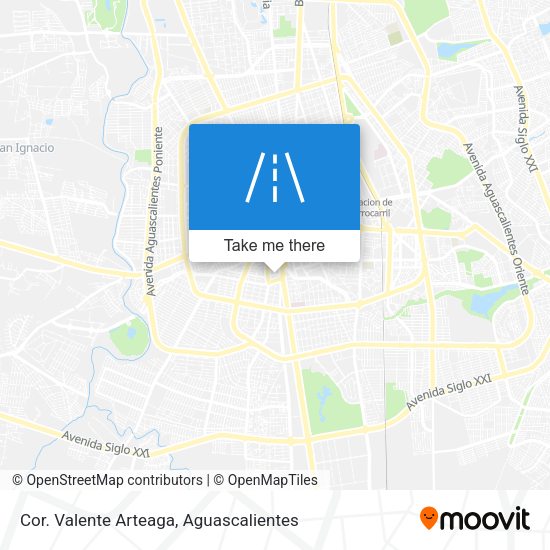 Mapa de Cor. Valente Arteaga