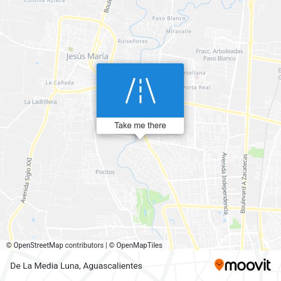 Mapa de De La Media Luna