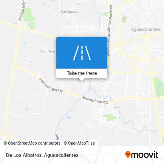 De Los Albatros map