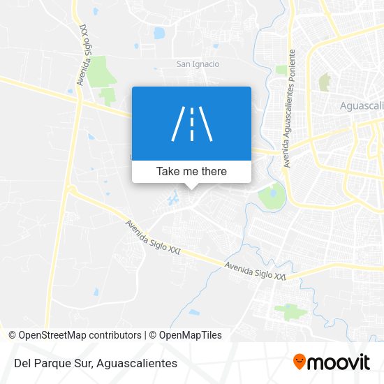 Del Parque Sur map