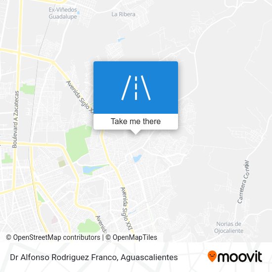 Dr Alfonso Rodriguez Franco map