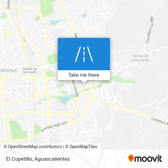 El Copetillo map