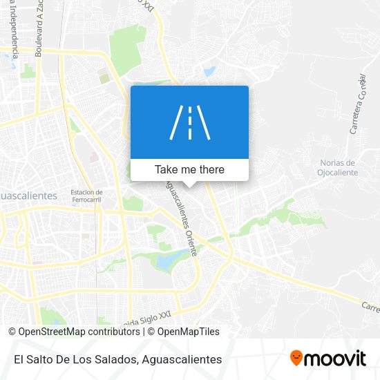 Mapa de El Salto De Los Salados
