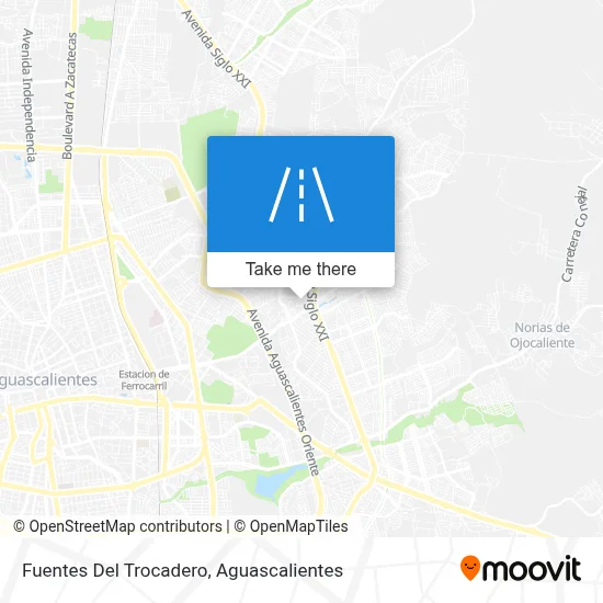 Fuentes Del Trocadero map