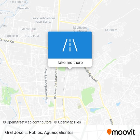 Gral Jose L. Robles map