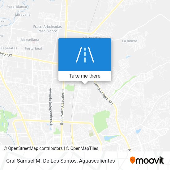 Gral Samuel M. De Los Santos map