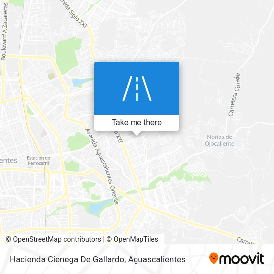 Hacienda Cienega De Gallardo map