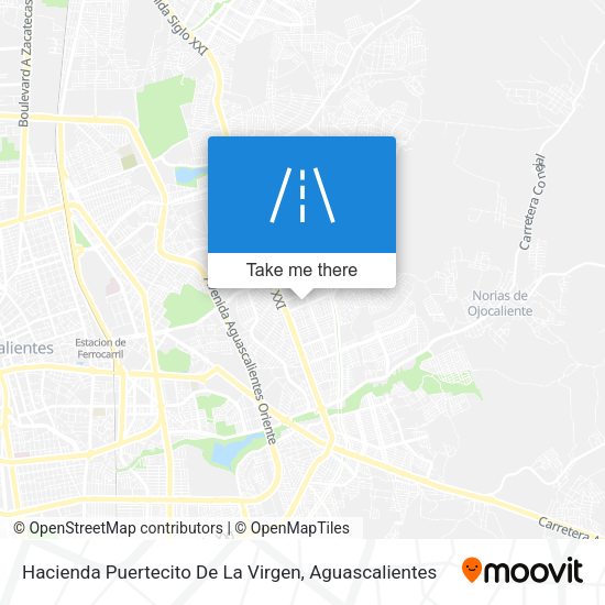 Mapa de Hacienda Puertecito De La Virgen