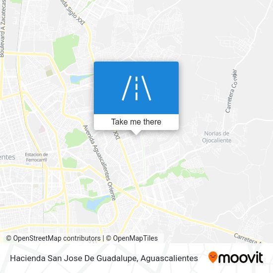 Hacienda San Jose De Guadalupe map