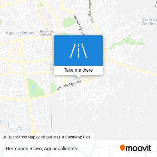 Hermanos Bravo map