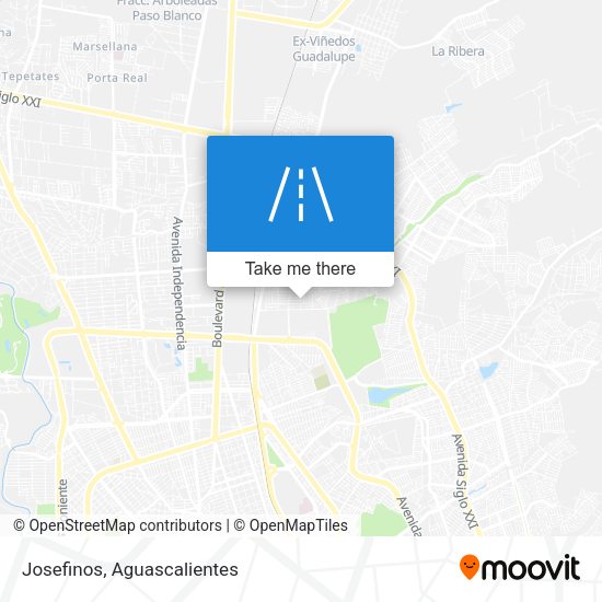 Josefinos map
