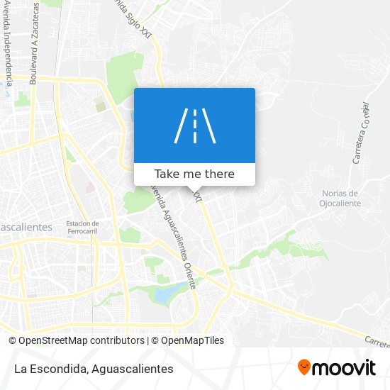 La Escondida map