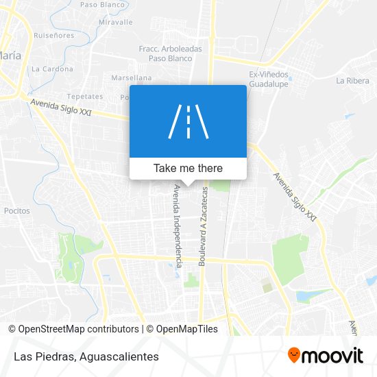 Las Piedras map