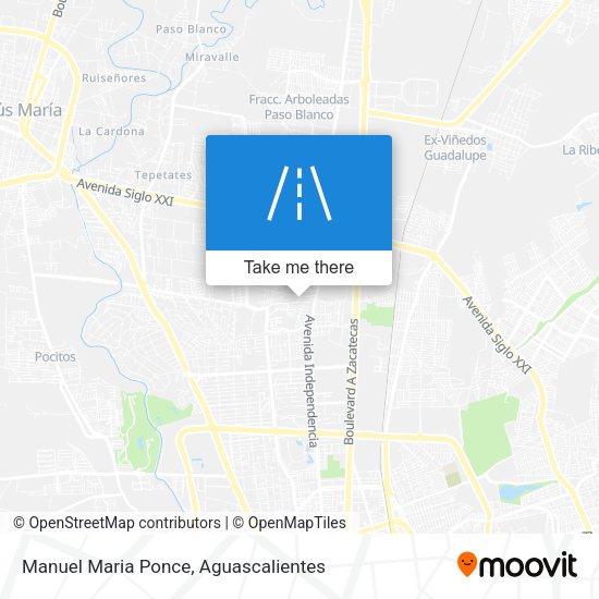 Mapa de Manuel Maria Ponce