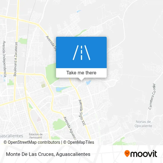Monte De Las Cruces map