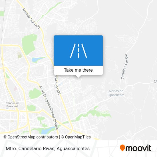 Mtro. Candelario Rivas map