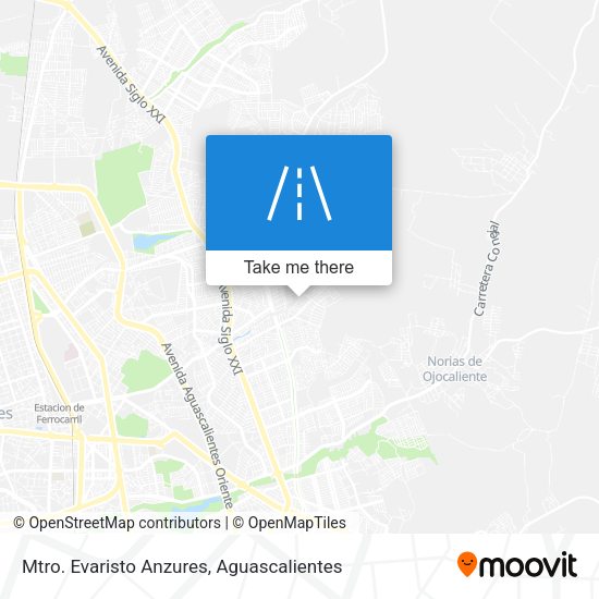 Mapa de Mtro. Evaristo Anzures