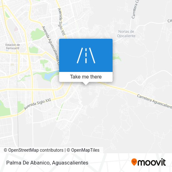 Palma De Abanico map