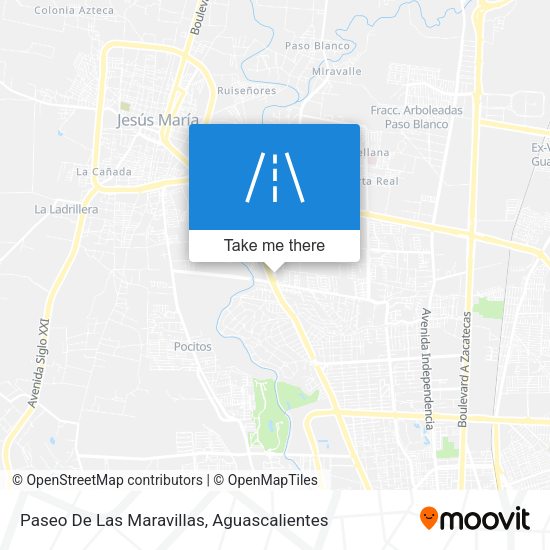 Paseo De Las Maravillas map