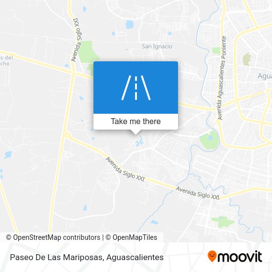 Paseo De Las Mariposas map