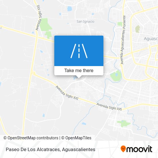 Paseo De Los Alcatraces map