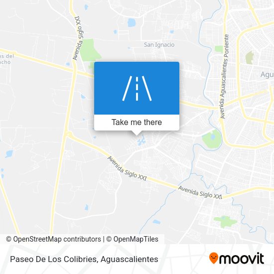 Mapa de Paseo De Los Colibries