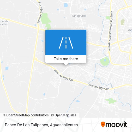 Mapa de Paseo De Los Tulipanes