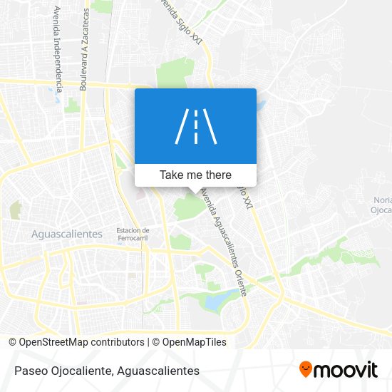 Paseo Ojocaliente map